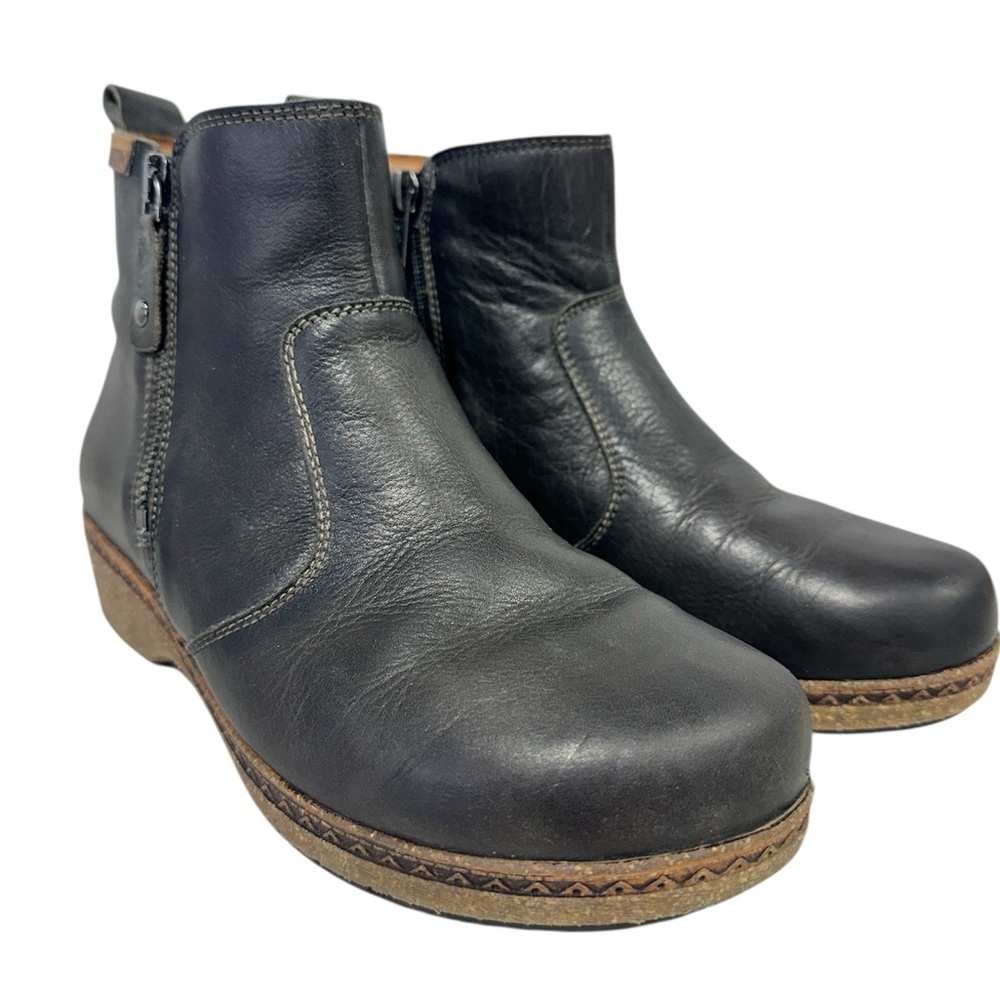 PIKOLINOS Leather Ankle Booties in the color Lead Size 7.5-8 - Picture 10 of 14